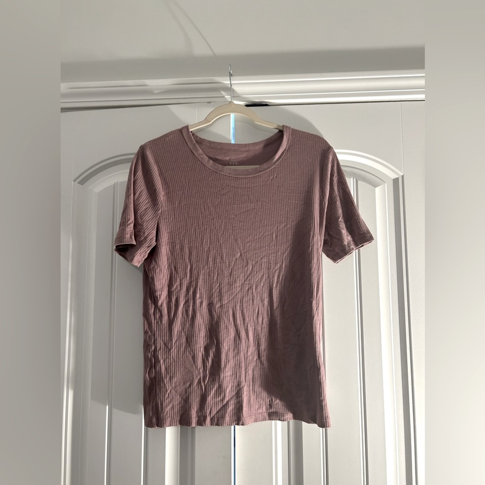 💜purple ribbed t💜
